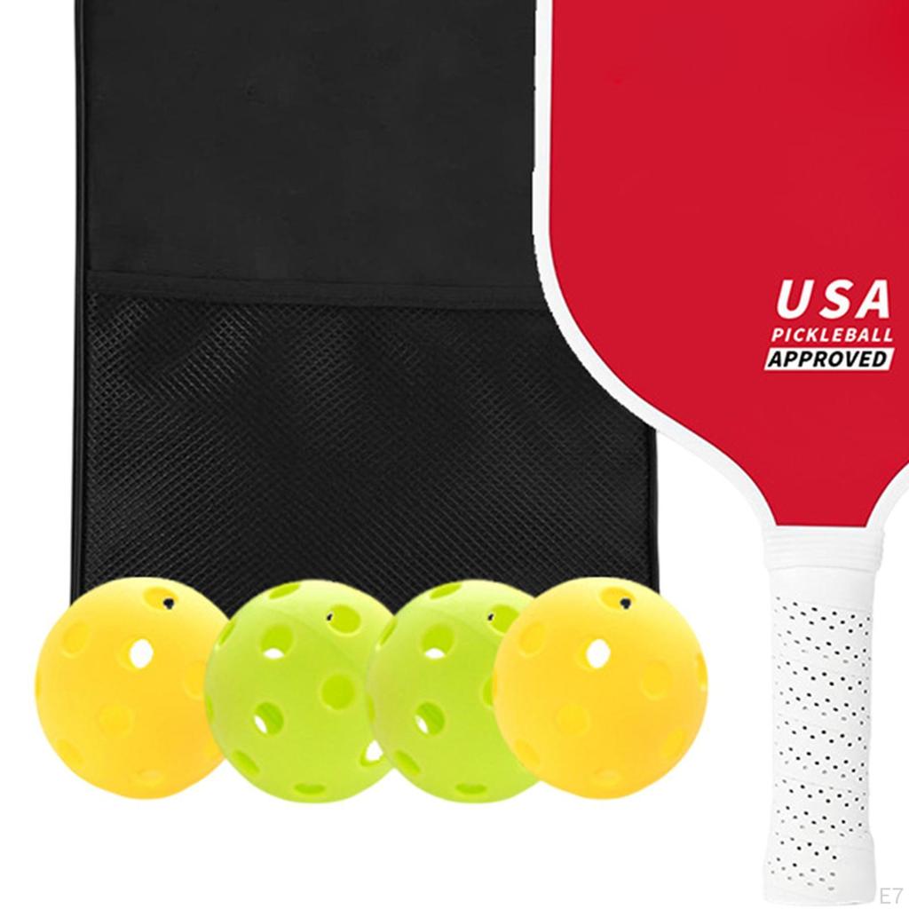 2Pcs Pickleball Paddles Racquets for Indoor Outdoor Use Patio Gym Style A