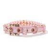 Rhinestone Dog Cat Pearl Collars Adjustable Neck Strap for Small Dogs Cat Necklace  for Kitten