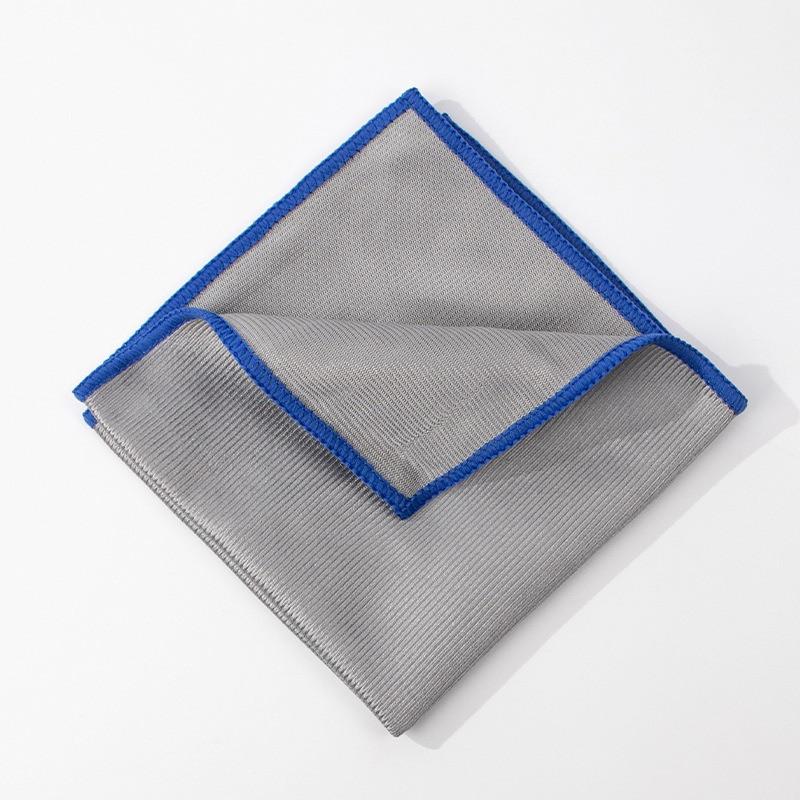 1 Stück 30x30cm Mikrofaser Glaswischtuch Haushalts-Saugfähiges Spiegel- Weinglas-Reinigungstuch