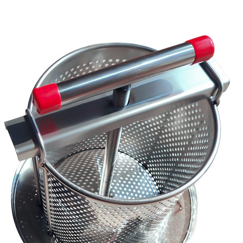 Kompaktowa wyciskarka do wosku i soków ze stali nierdzewnej: Prasa do miodu, owoców i warzyw