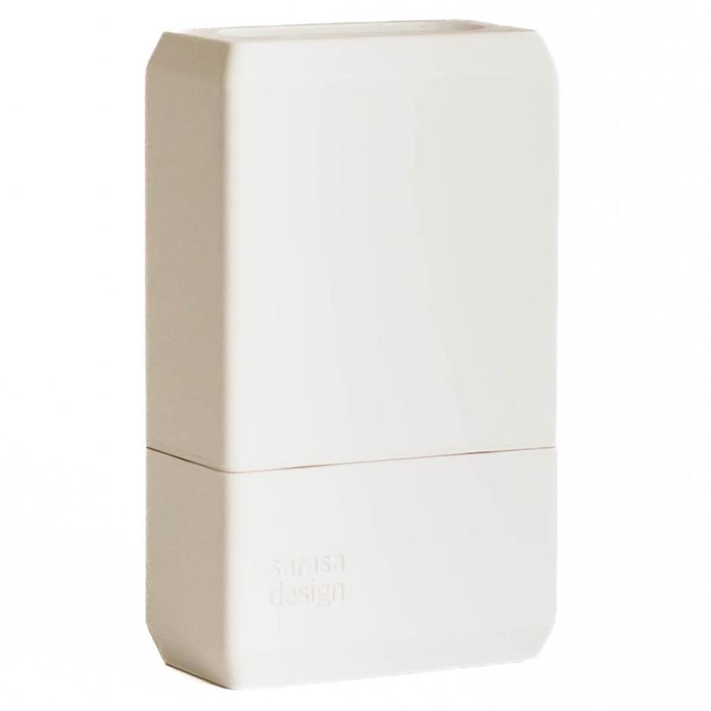 Sarasa Design Utamaro Soap Case with Lid Solid Soap Holder B2C Laundry Soap Case (White)