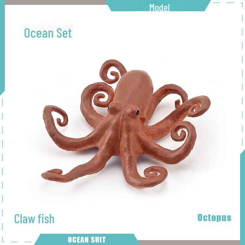 Marine Animal Model Set: Shark, Turtle, Dolphin, Whale, Penguin, Crab, and Seabed Creatures