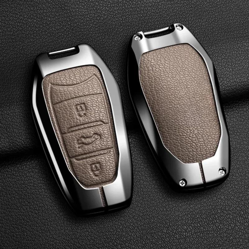 Key Case for Car Car Zinc Alloy Key Case Bag For Peugeot GTLine 207 307 407 208 308 408 508 2008 3008 4008 5008 RCZ Car Key Cha
