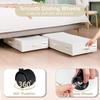Foldable Organizer Underbed Storage Box Easy Mobility