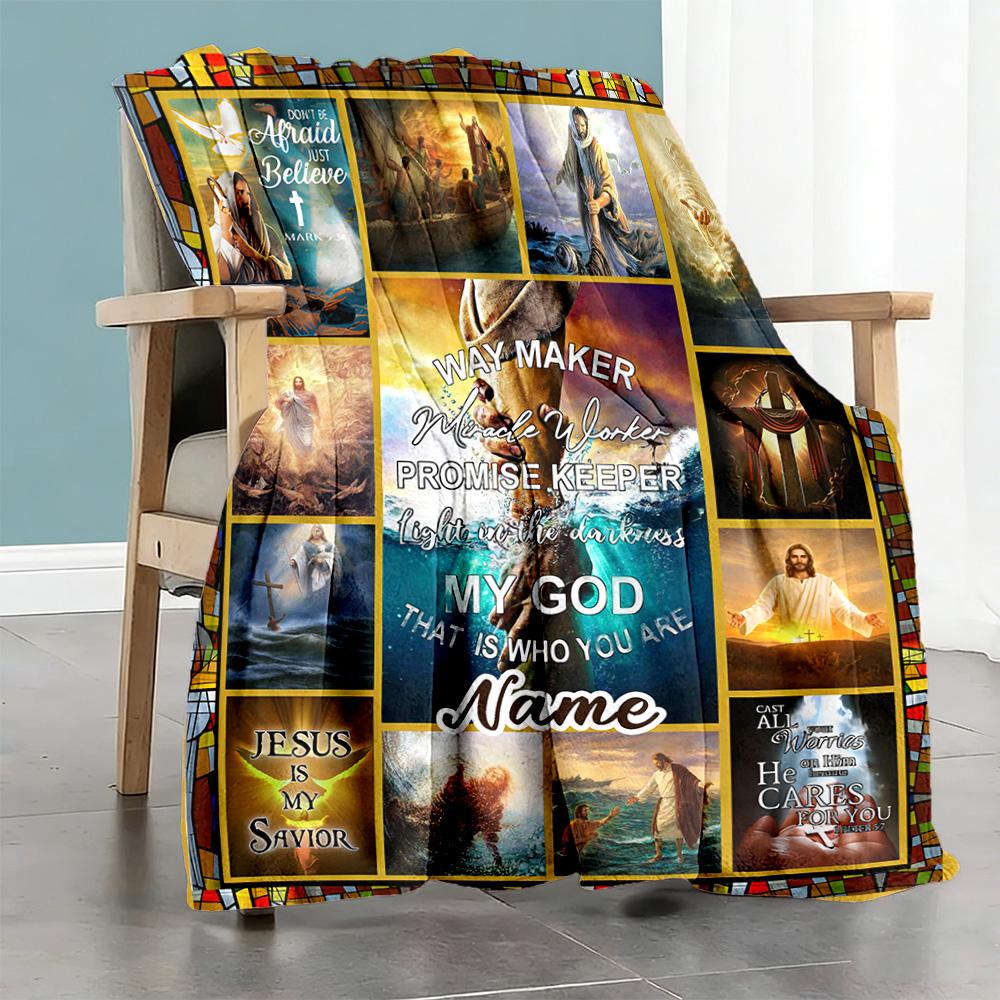 Hope Customize Your Name Blanket Cozy Customizable Blanket Warmthful Decor Throw For Home Decor Nap Bedding Picnics Four Seasons Universal
