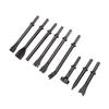 9Pcs Air Hammers Bits Set 0.4 Inch Shank Air Hammers Chisels for Car Repair Rivet Tile Masonry Rust Removal Concrete