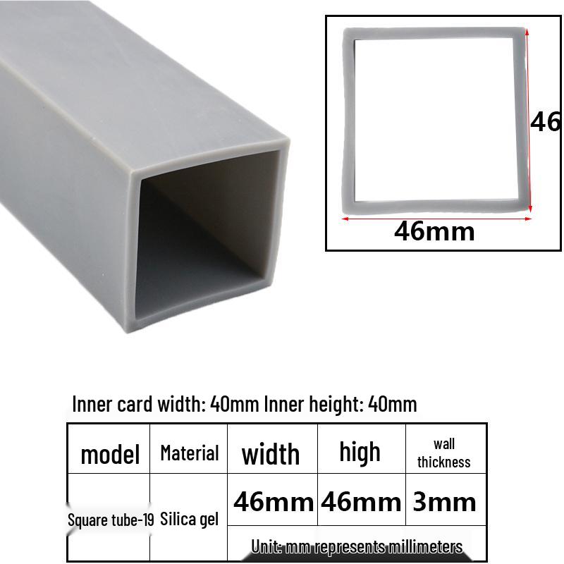 High-Temperature Resistant Silicone Square Tubing: Durable, Customizable, Aging-Resistant Rubber Sheath and Hollow Sealing Strip.