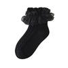 Carrot Carrot Girls Lace Frill Cotton Socks 6-Pair Set