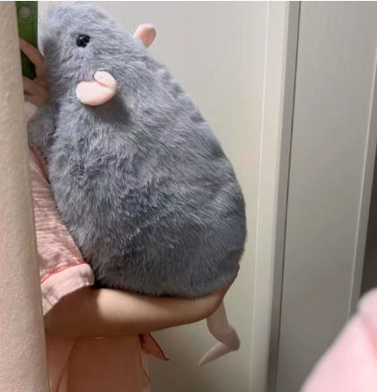 Реалистичная большая плюшевая крыса/цветочная крыса one size