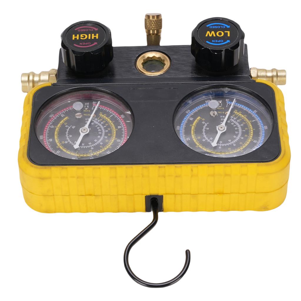 AC Manifold Gauge Set Automotive Manifold Gauge with 3 Hoses Replacement For R410A R32 R134A R22