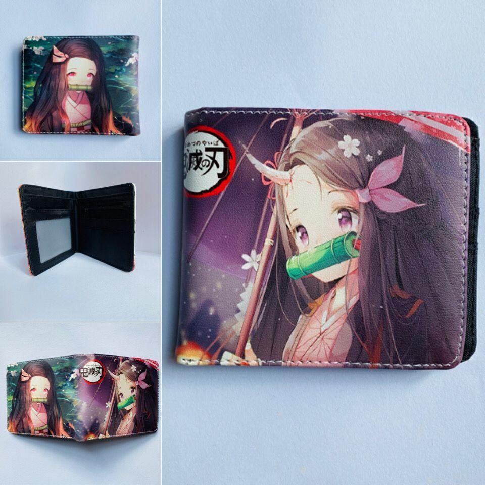 Japan cartoon comics Demon Slayer Short Wallet Cartoon Print Student Coin Purse 0022