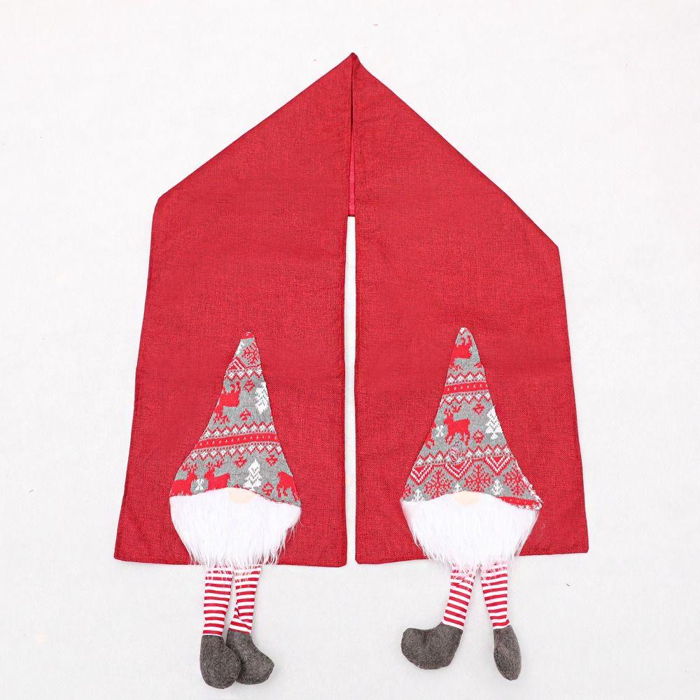 34x212cm Christmas Elf Table Runner Long Table Cover Dacron Table Runner New Year