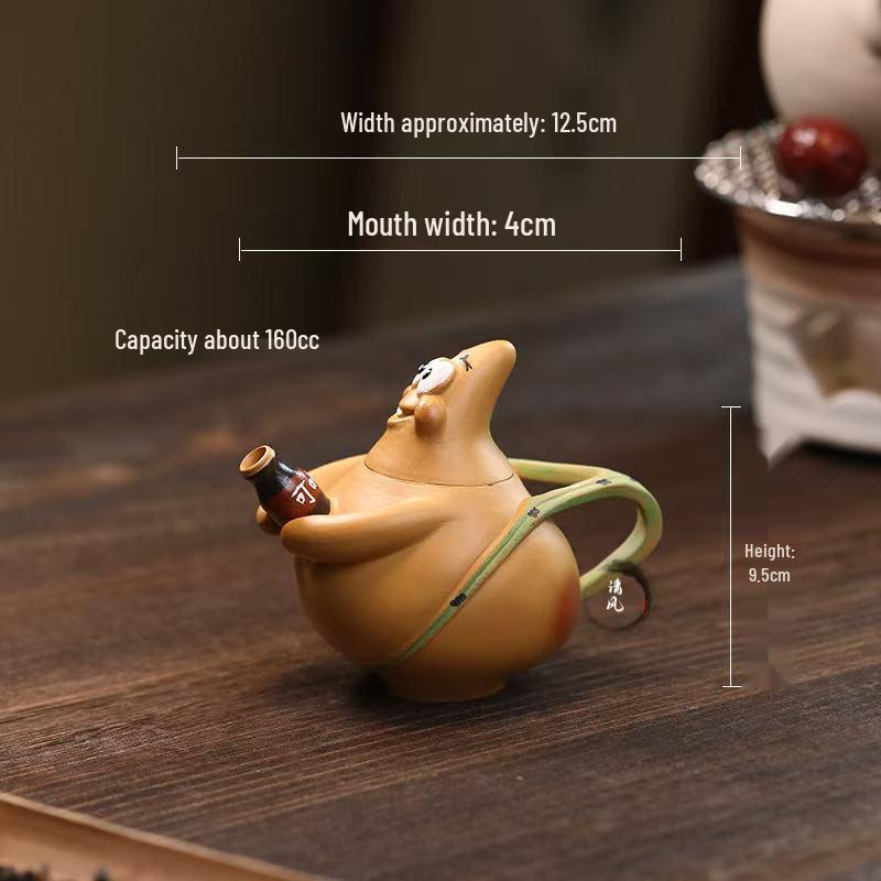 Yixing Zisha Patrick Star Teapot Set: Creative Tea Ceremony Cute Ornament
