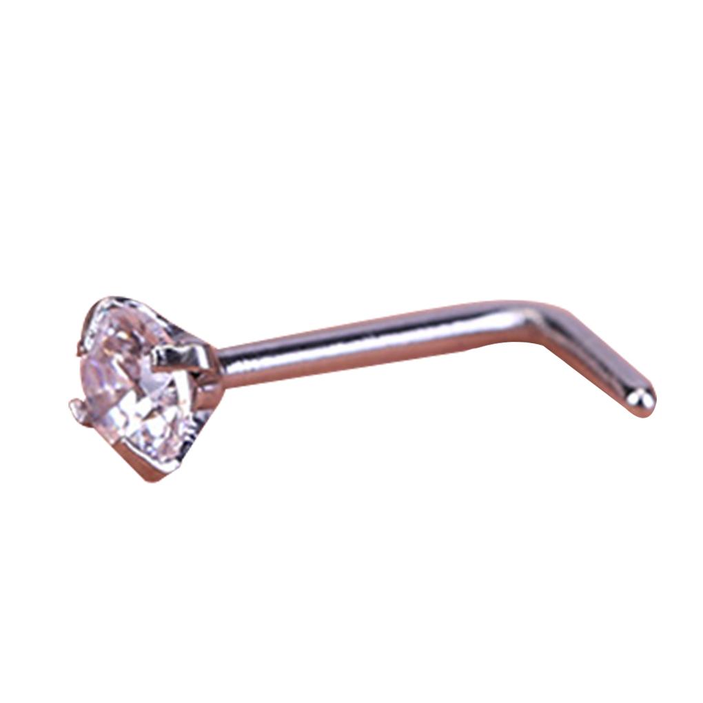 

Nose Stud Screw Piercing Pin Stylish Shaped Decor Dressing Accessory Fashion Facial Body Jewelry Decoration Adornment L