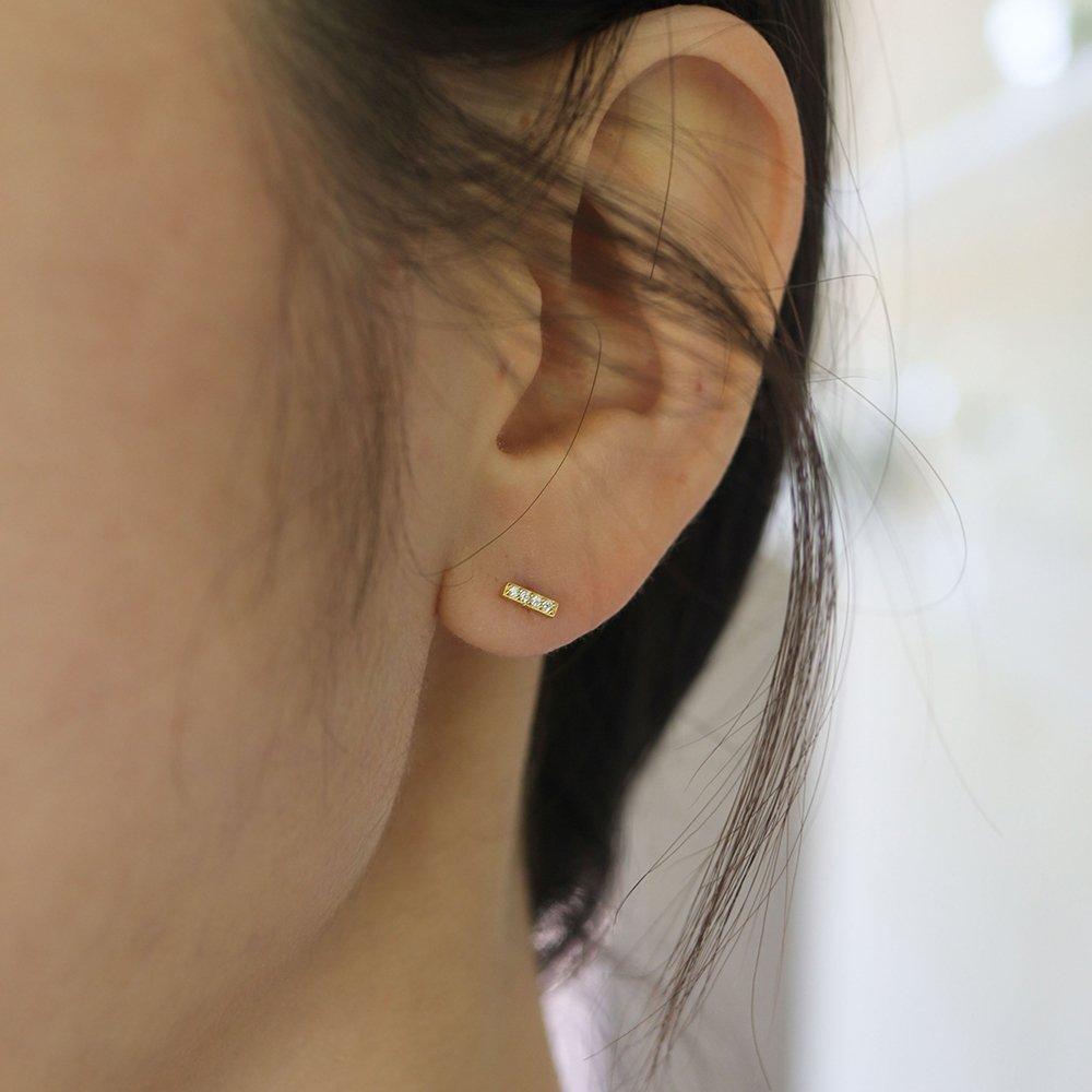 14K Gold-Filled Silver Cubic Line 5P Set