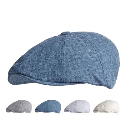 Berretto ottagonale da uomo Berretto primavera estate traspirante Berretto da uomo vintage britannico Berretto da strillone Gatsby Cappelli da pittore Gorras Hombre