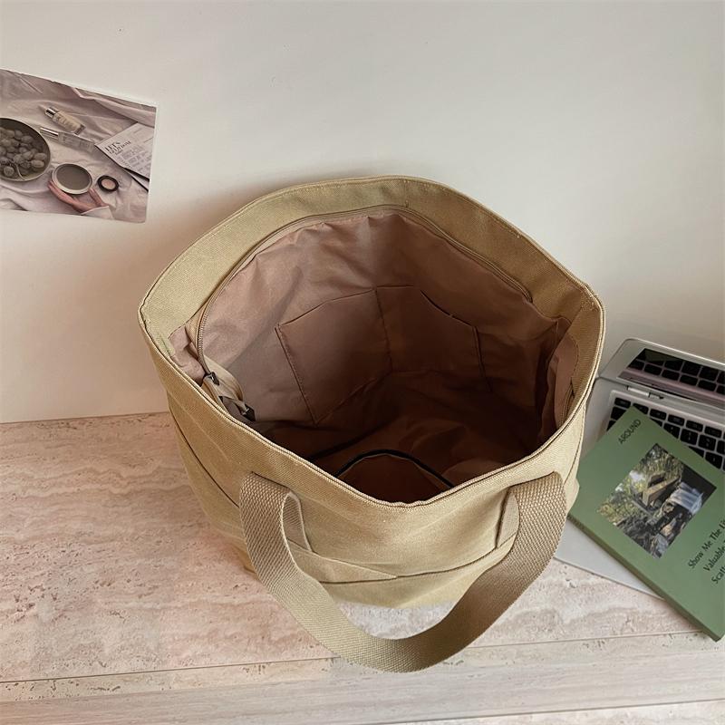 Borsa a Spalla Monocolore da Donna Borsa Tote di Grande Capacità
