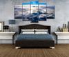 5 Pieces Sky Above Clouds Sea Stratosphere Canvas Printed Pictures Painting Modular Miraculous Nature Poster Wall Art Home Decor