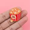 Yousheng Cartoon Cat Popcorn Lapel Pin Cute Food Series Brooch for Bags Jackets & Backpacks Zinc Alloy Rust-Proof Unique Gift for Kids Teens Cat