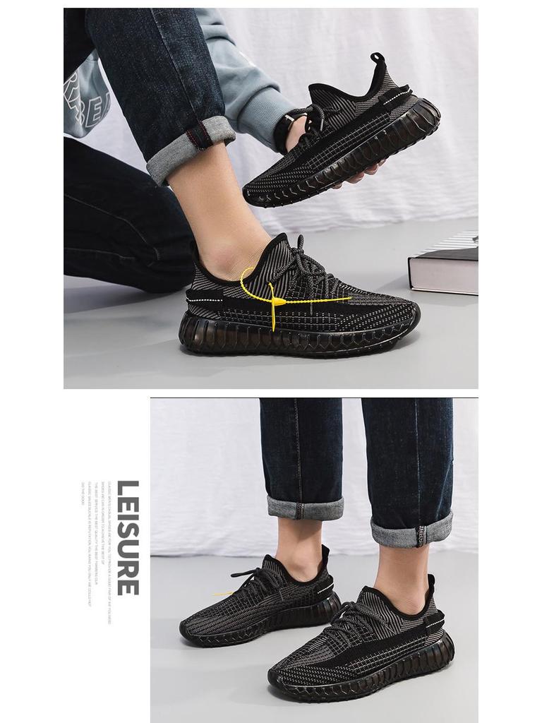 Herren Kokosnuss Weiche Sohle Popcorn Sneaker: Atmungsaktive Sommer-Laufschuhe