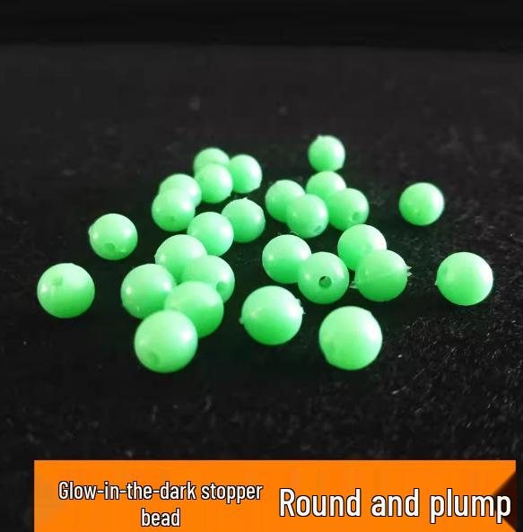 Leuchtende Angelhaken mit leuchtenden Perlen