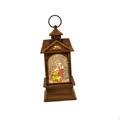 Christmas Musical Snow Globe Lantern Glowing Music Box Creative Nightlight Xmas Decoration for