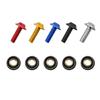 10pcs Reliable Motorcycle Windshield Attachment Screws 5mm Windshield Bolt Kits