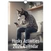 Väggkalender 2026, Kalender med roligt tema, Rolig chattgåva, Perfekt val för hemmabruk.