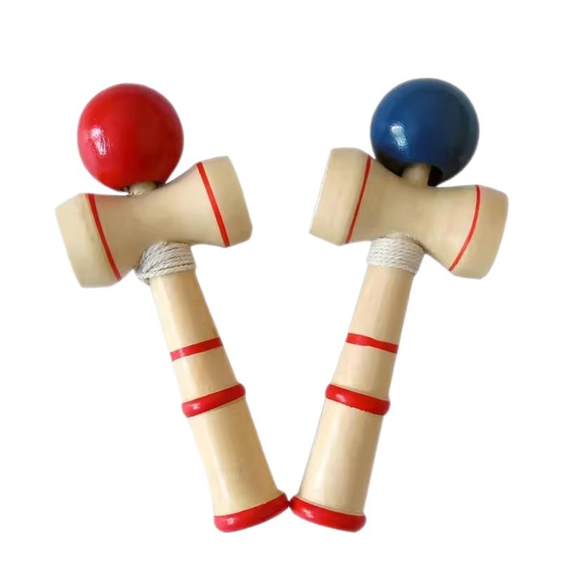 1pc Wooden Kendama Traditional Japanese Skill Sport Competition Props for Hand Flexibility Training Indoor Ball Game TMZ