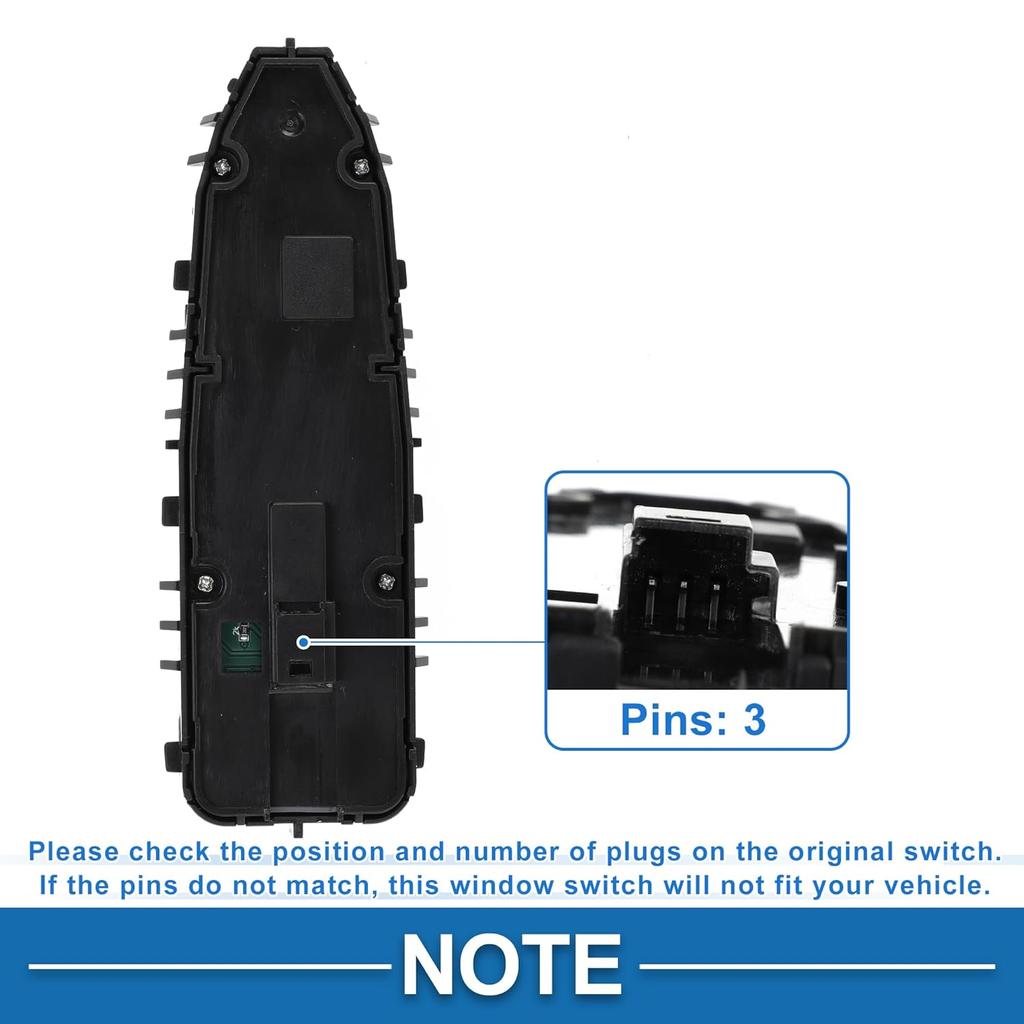 Power Window Switch for Mercedes-Benz E-Class W213 W238 No.2139055103 Window Control Switch ABS Brown Front Driver Side