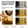 Modern Luxury Oval Crystal Table Lamp Touch USB Dimming Living Room Bedroom Bedside Creative Decoration Atmosphere Night Light