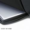 Sanwa Supply Inner Case with Pocket (13.3-inch Wide) IN-WETP13BK