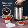 304 Stainless Steel Insulated Bento Lunch Box for Office Workers & Students - Large Capacity & Portable
