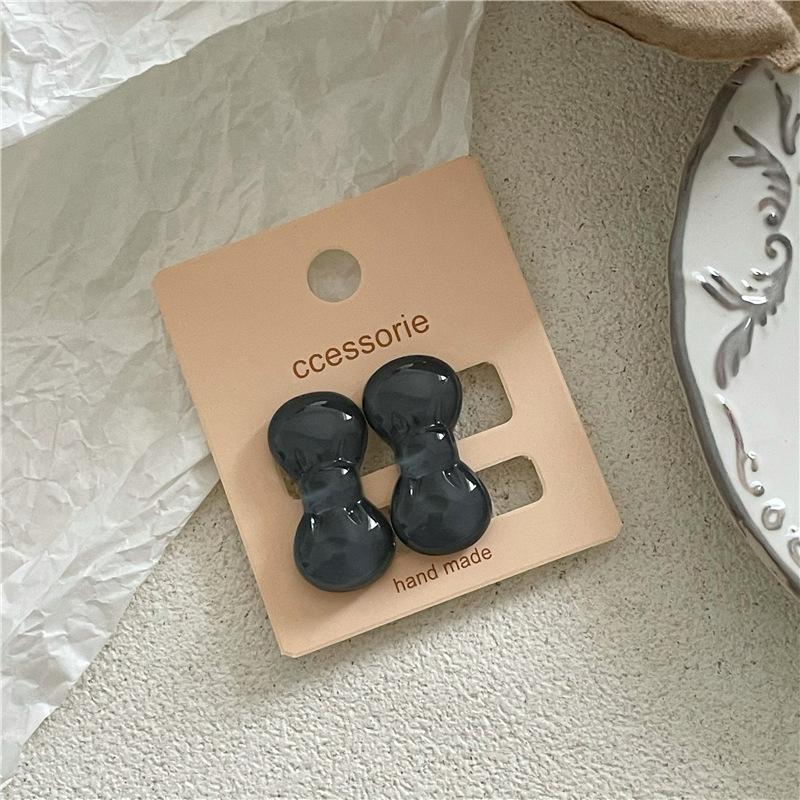 Mini and Cute Colorful Plastic Bow Hair Clips  Playful and Girlish Side Bangs Clips  Duckbill Clips