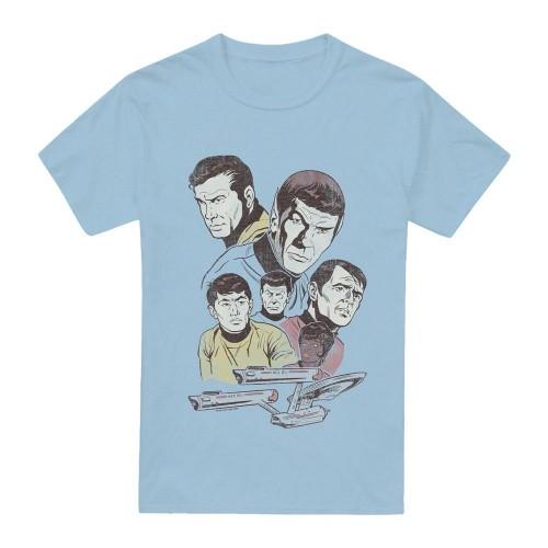 STAR TREK Mens Retro Crew T-Shirt
