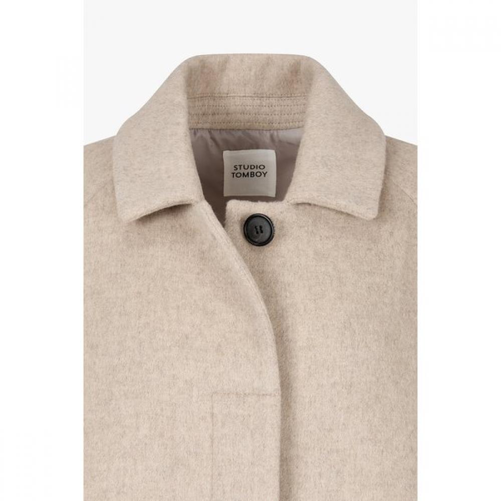 Studio Tomboy Wool Coat With Volume Hem  9105411223 