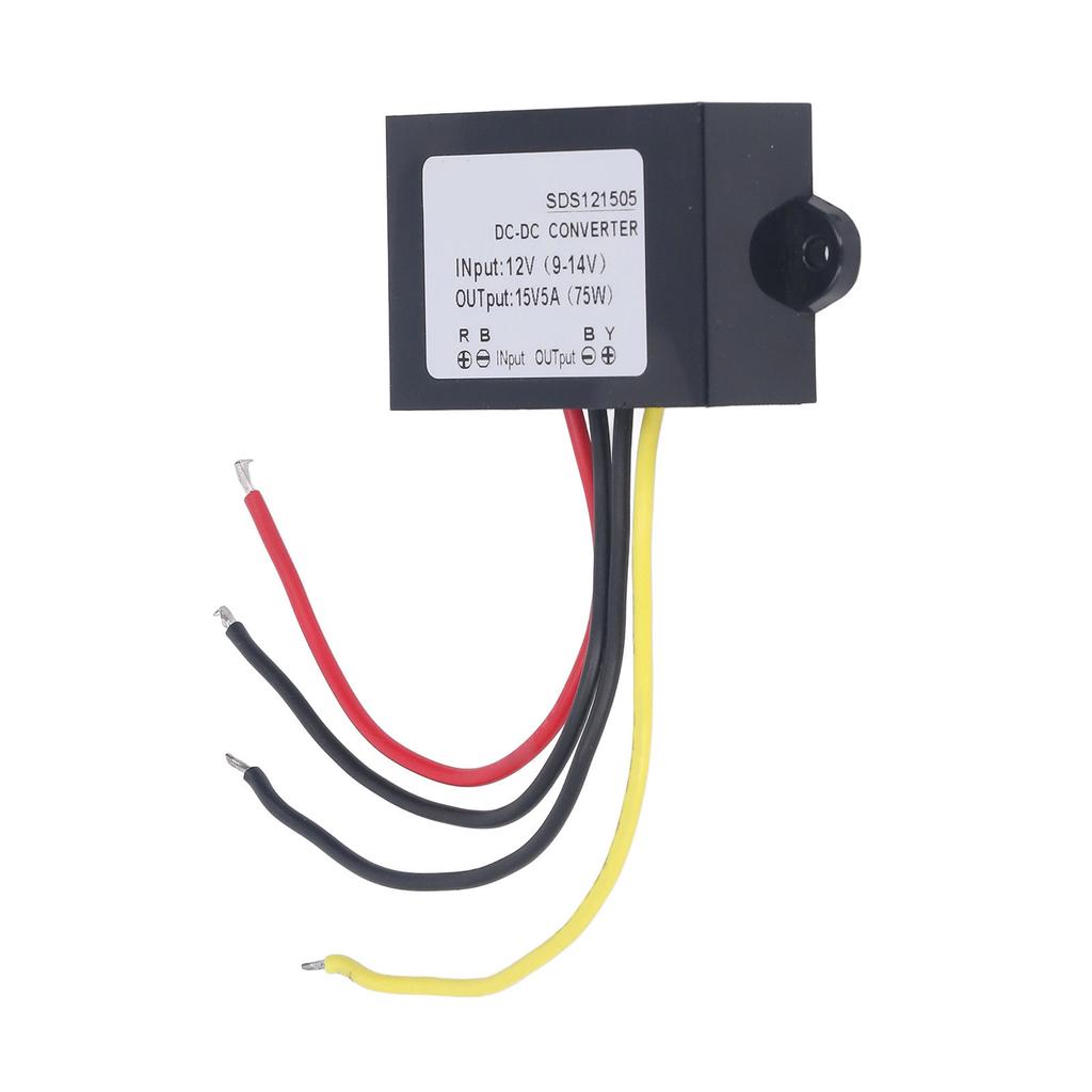 DC To DC Boost Module IP67 Waterproof Step Up Converter Module 9‑14V Input 15V Output