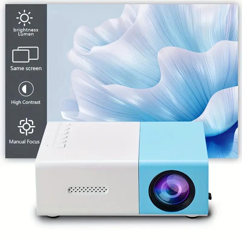Mini Portable YG300 LED Outdoor Mini HD 1080P Mobile Projector Children's Projector Ultra-clear Mini Portable Projector