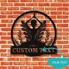 Metal Yoga Wall Art, Meditation Tin Sign, Personalized Home Decor, No Electricity, Yoga Studio Gift