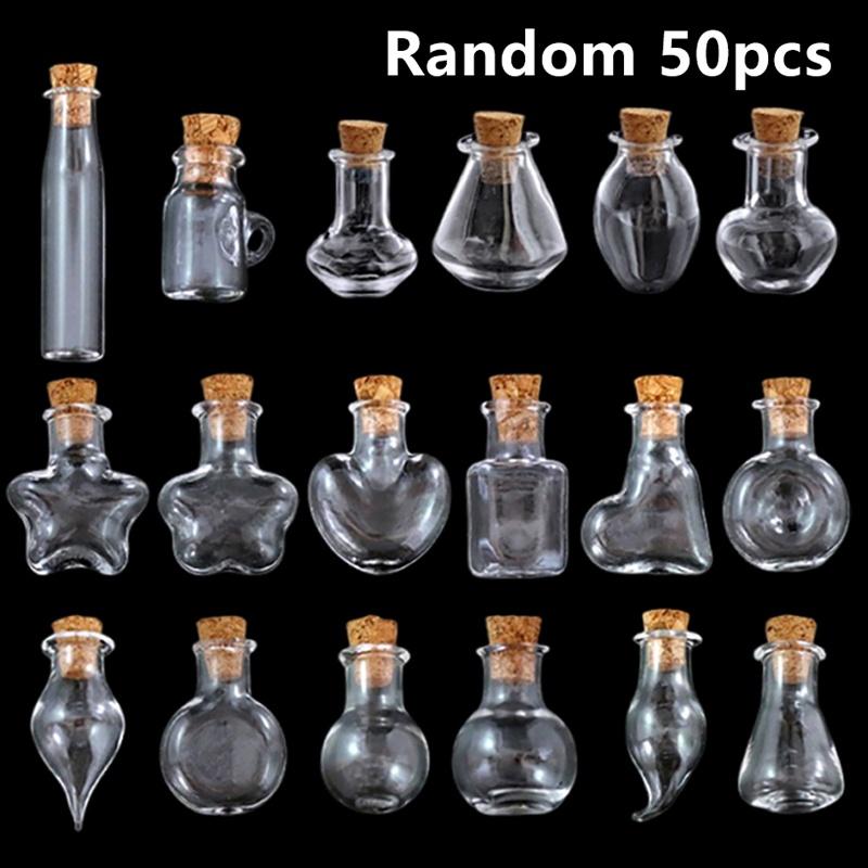 10/20/50Pcs Drifting Wish And Mini Magic Bottle Diy Dollhouse Decorative Model Festival Decor Accessories With Stopper