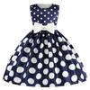 Children's Princess Dress Retro Polka Dot Print Dress Festival Host Children's Dress