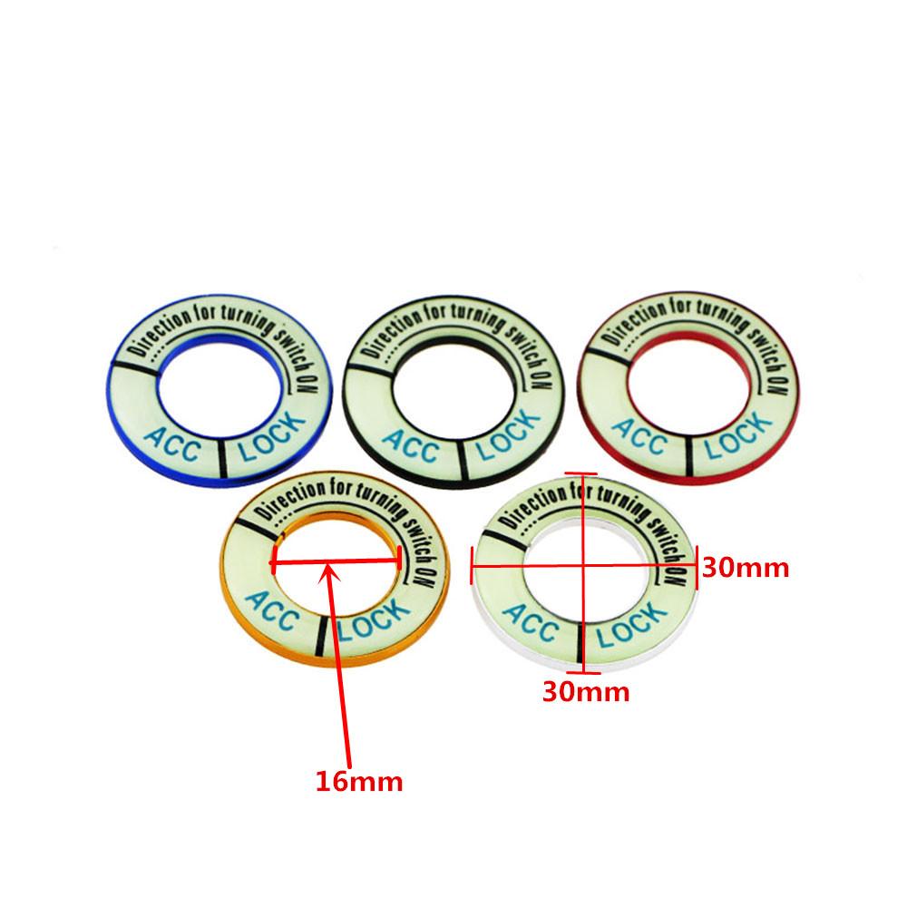 Car Ignition Key Ring Cover Decorative Trim Sticker for Peugeot 2008 308 301 307 408 508 407 3008 208 Citroen Accessories