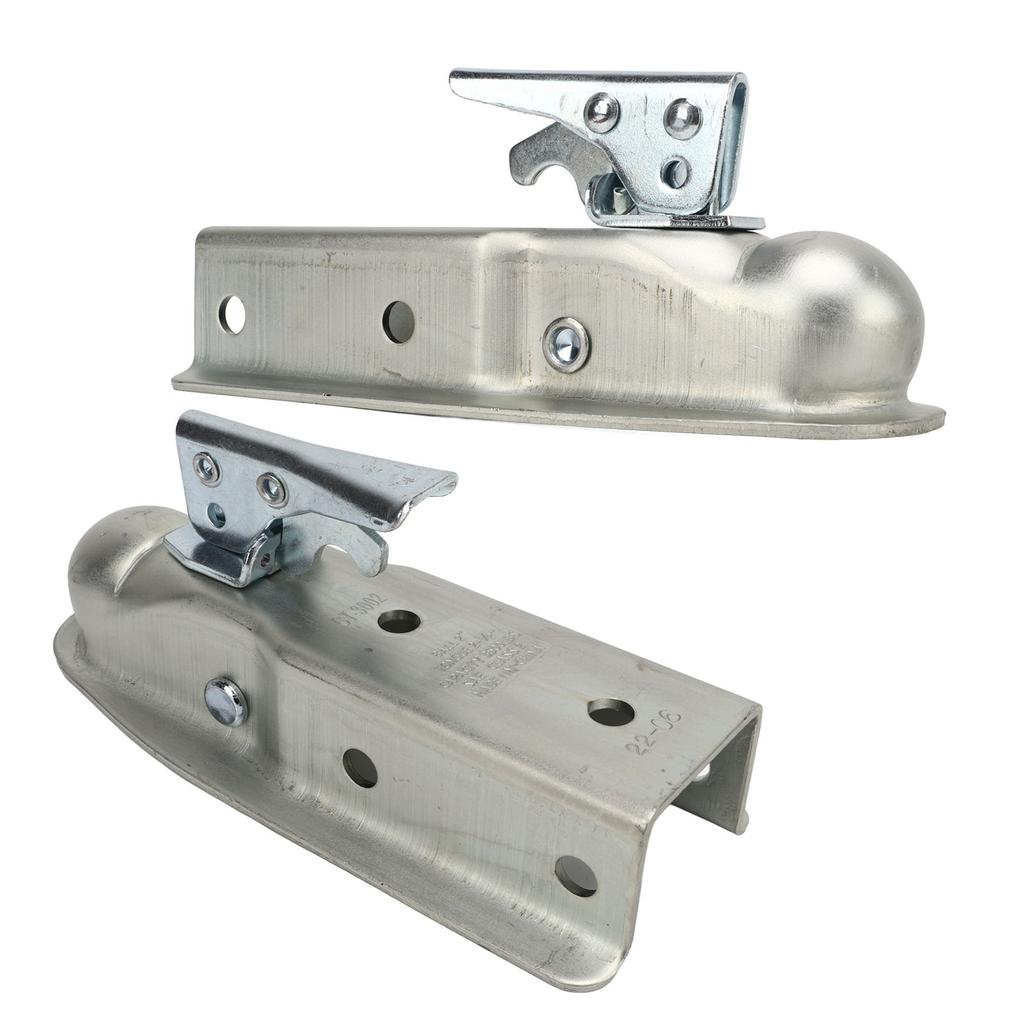 Trailer Tongue Coupler 2in Ball Head 63mm Channel Width 3500lbs Load Capacity Rust Proof for Caravan RV