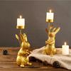 Easter Bunny Candlestick Decoration, Vintage Candlestick Base, Candlestick Table Gift Crafts