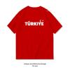 Trkiye Turkije Klassiek T-shirt Dames Unisex Casual Katoen Grafische T-shirts Creatieve Streetwear Klassieke Esthetische Korte mouw