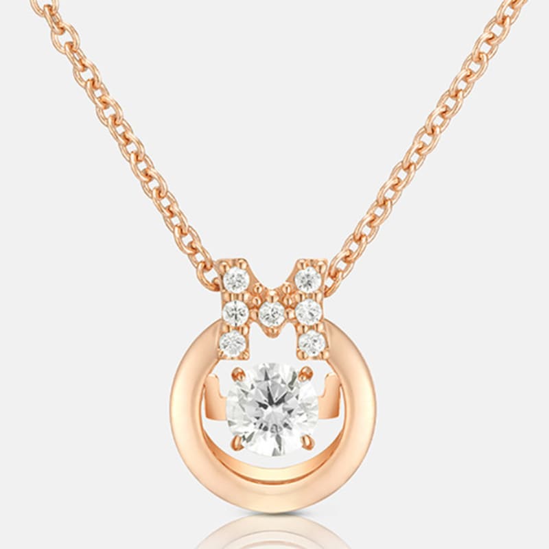 METROCITY JEWELRY Brillio Silver Rose Necklace A213SN1602RPA