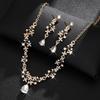 Elegant Rhinestone Jewelry Set Sparkling Crystal Bridal Necklace Bridal Accessories  Bridal Wear