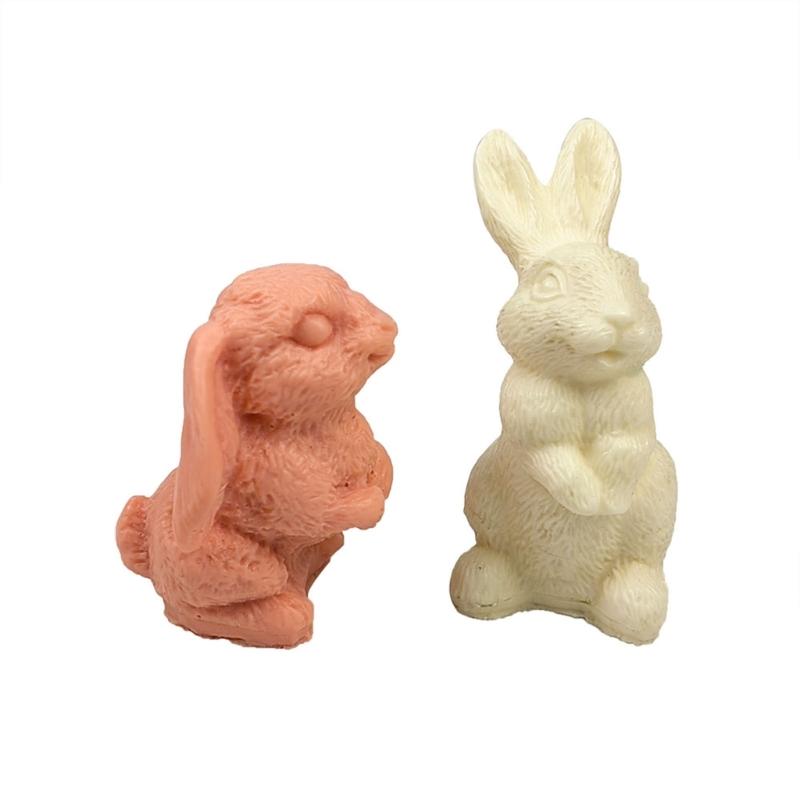 3D Easter Rabbit Silicone Candle Mold for Resin Clay Chocolate Decorating Tool