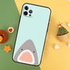 Cartoon Shark Phone Case For iPhone 17 17Air 16 15 14 13 11 12 Pro Max 12 13 Mini 16E Shockproof Cover