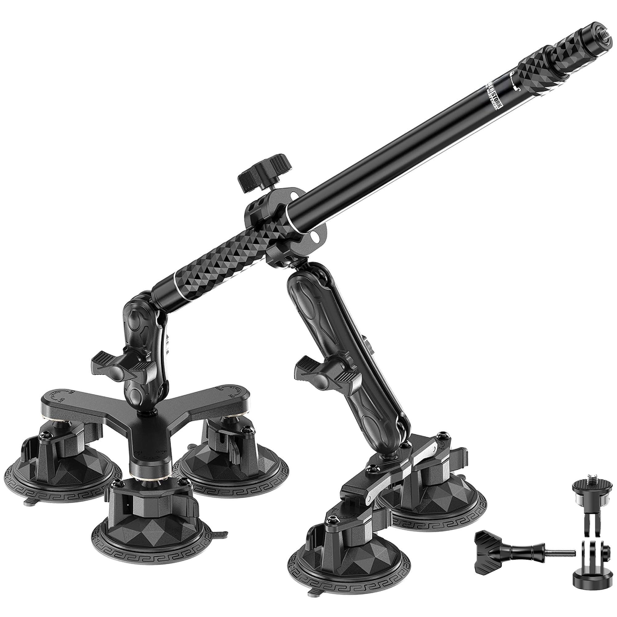 

CYBERSTORK Крепление-штанга для автомобильной экшн-камеры для носимой и алюминиевой экшн-штанги (Японский бренд) Мотоциклы, Камеры, Велосипеды, CK-QG1 чёрный